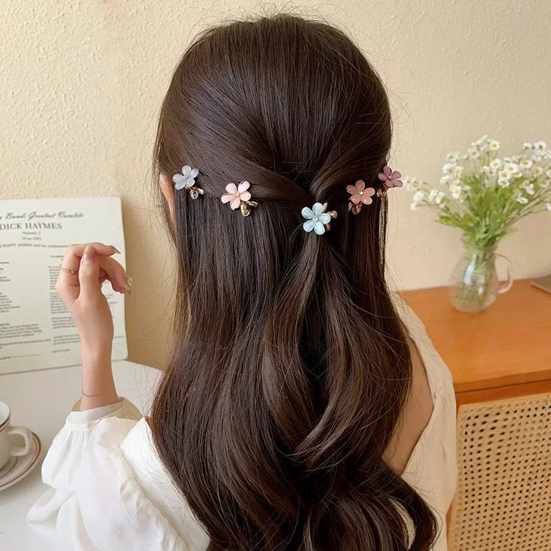 1/10pcs Cute Mini Flower Hairclip Claws